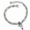 Brighton Reindeer Rock Bracelet Silver-Red Online