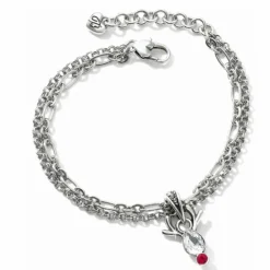Brighton Reindeer Rock Bracelet Silver-Red Online
