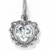 Brighton Remarkable Heart Charm Silver Clearance
