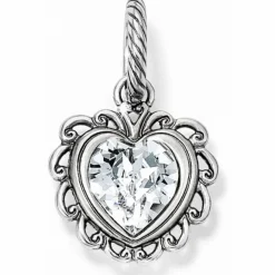 Brighton Remarkable Heart Charm Silver Clearance