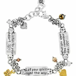 Brighton Remember Your Heart Bracelet Silver-GoldBrush Discount