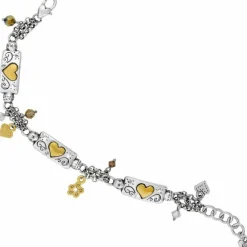 Brighton Remember Your Heart Bracelet Silver-GoldBrush Discount