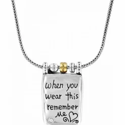 Brighton Remember Your Heart Necklace Silver-GoldBrush Best