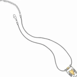 Brighton Remember Your Heart Necklace Silver-GoldBrush Best