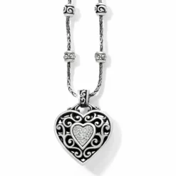 Brighton Reno Heart Necklace Silver Best