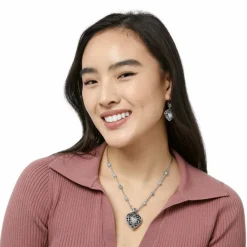 Brighton Reno Heart Necklace Silver Best