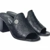 Brighton Riley Laced Heel Slides Black Sale