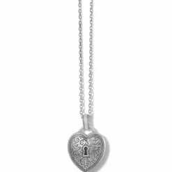 Brighton Romanza Heart Necklace Silver Fashion