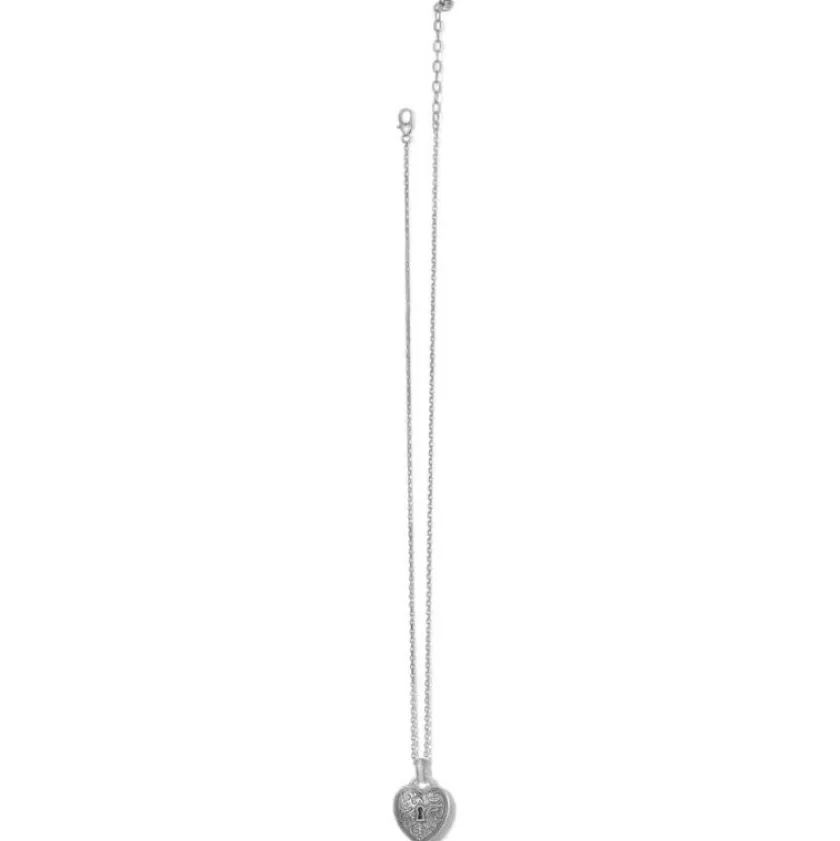 Brighton Romanza Heart Necklace Silver Fashion