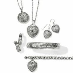 Brighton Romanza Heart Necklace Silver Fashion