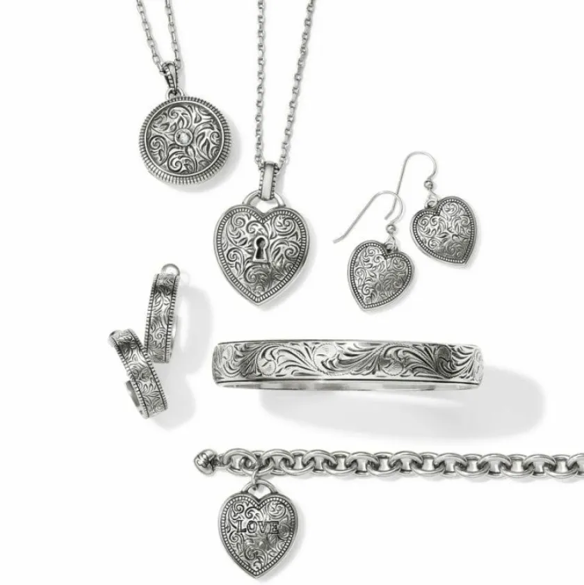 Brighton Romanza Heart Necklace Silver Fashion
