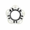 Brighton Roundabout Bead Silver-Pearl Best