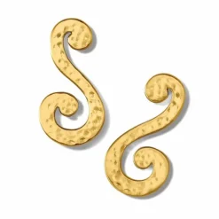 Brighton Royale Long Post Earrings Gold Outlet