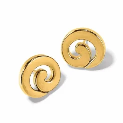 Brighton Royale Round Post Earrings Gold Hot