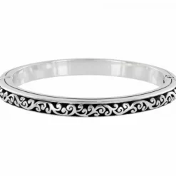 Brighton Sacred Cross Hinged Bangle Silver Clearance