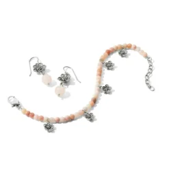 Brighton Sakura Beaded Bracelet Silver-Pink Best