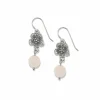 Brighton Sakura Beaded French Wire Earrings Silver-Pink New