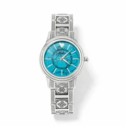Brighton Santa Fe Watch Silver-Turquoise Fashion