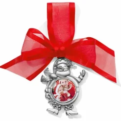 Brighton Santa Photo Ornament Silver Hot