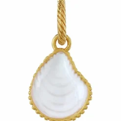 Brighton Sassy Shell Charm Gold-White Sale