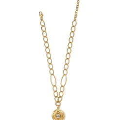 Brighton Saturn Reversible Necklace BrushedGold Clearance