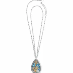 Brighton Sea Current Convertible Shaker Necklace Silver-Blue Fashion