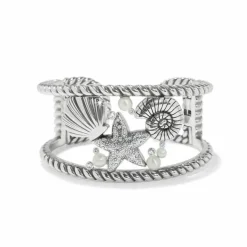 Brighton Sea Dreamer Hinged Cuff Bracelet Silver Online