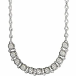 Brighton Sea Gem Collar Necklace Silver-Pearl Online