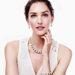 Brighton Sea Gem Collar Necklace Silver-Pearl Online