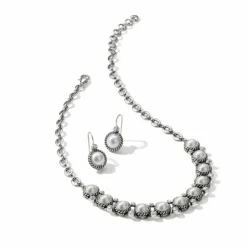 Brighton Sea Gem French Wire Earrings Silver-Pearl Sale