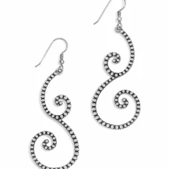 Brighton Sea Of Love Crystal French Wire Earrings Silver-Blue Fashion