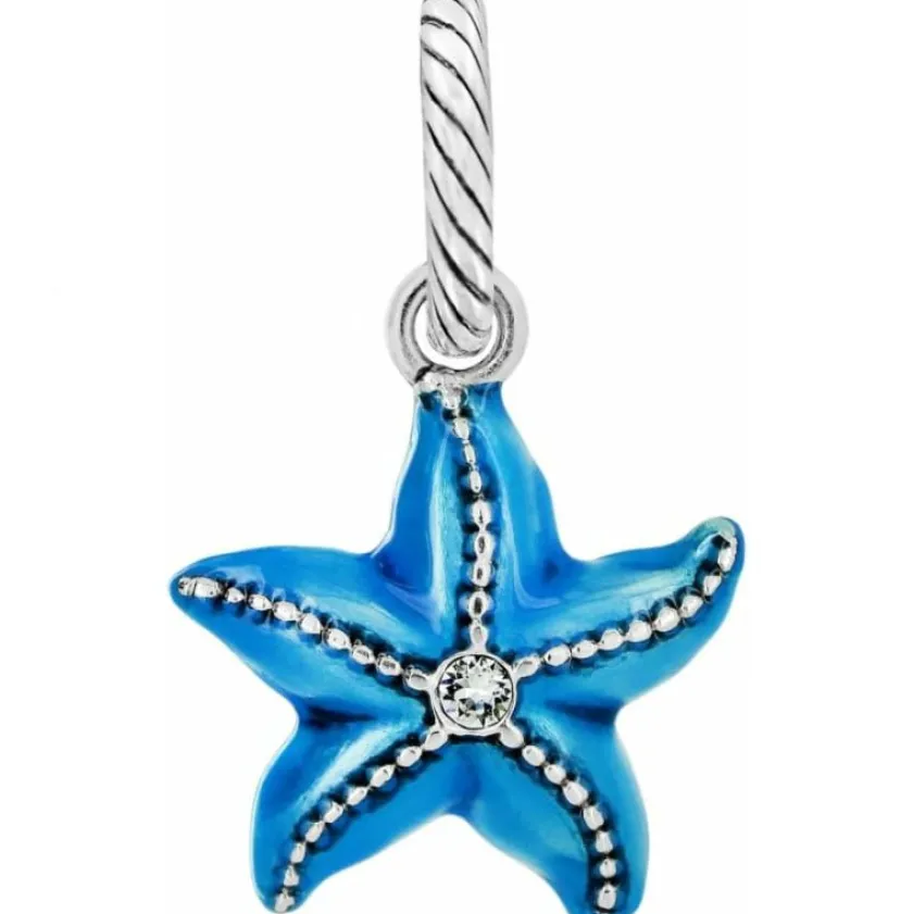 Brighton Seascape Starfish Charm Silver-Blue Hot