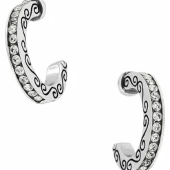 Brighton Secret Of Love Mini Hoop Earrings Silver Fashion