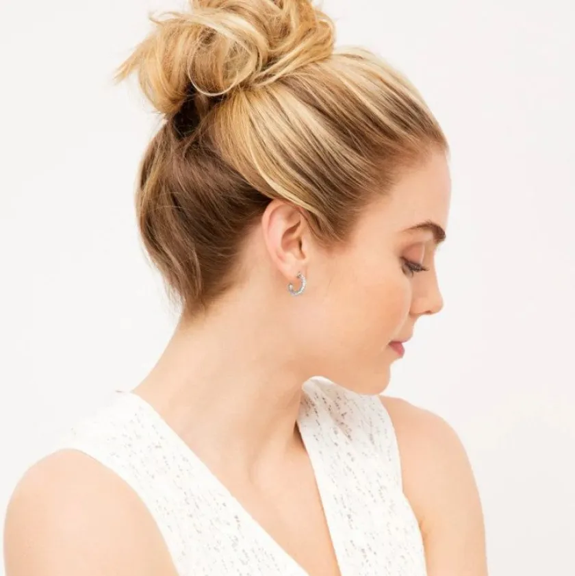 Brighton Secret Of Love Mini Hoop Earrings Silver Fashion