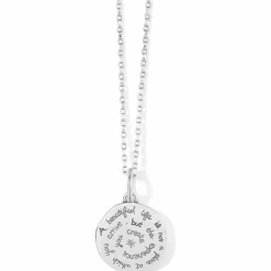 Brighton Sentiments Beautiful Convertible Reversible Necklace Silver Outlet