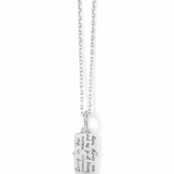 Brighton Sentiments Love Today Reversible Necklace Silver Fashion