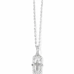 Brighton Sentiments Love Today Reversible Necklace Silver Fashion