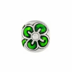 Brighton Shamrock Bead Silver-Green Fashion
