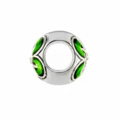 Brighton Shamrock Bead Silver-Green Fashion