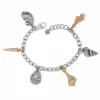 Brighton Shells Around The World Shell Charm Bracelet Silver-Gold Clearance