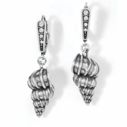 Brighton Shells Leverback Earrings Silver Discount