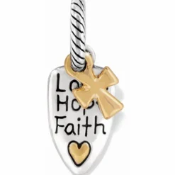 Brighton Shield Charm Silver-Gold Discount