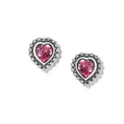 Brighton Shimmer Heart Mini Post Earrings New