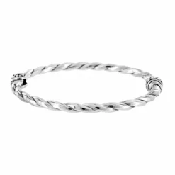 Brighton Shimmer Hinged Bangle Silver Discount