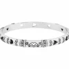 Brighton Shot Thru The Heart Bangle Silver Hot