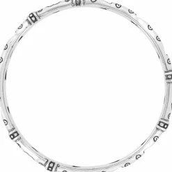 Brighton Shot Thru The Heart Bangle Silver Hot