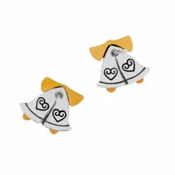 Brighton Silver Bells Mini Post Earrings Silver-Gold Outlet