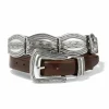 Brighton Silver Links Belt Brown Discount