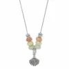 Brighton Silver Shells Bay Necklace Silver-Blue Fashion