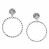 Brighton Shells Hoop Earrings Silver Sale